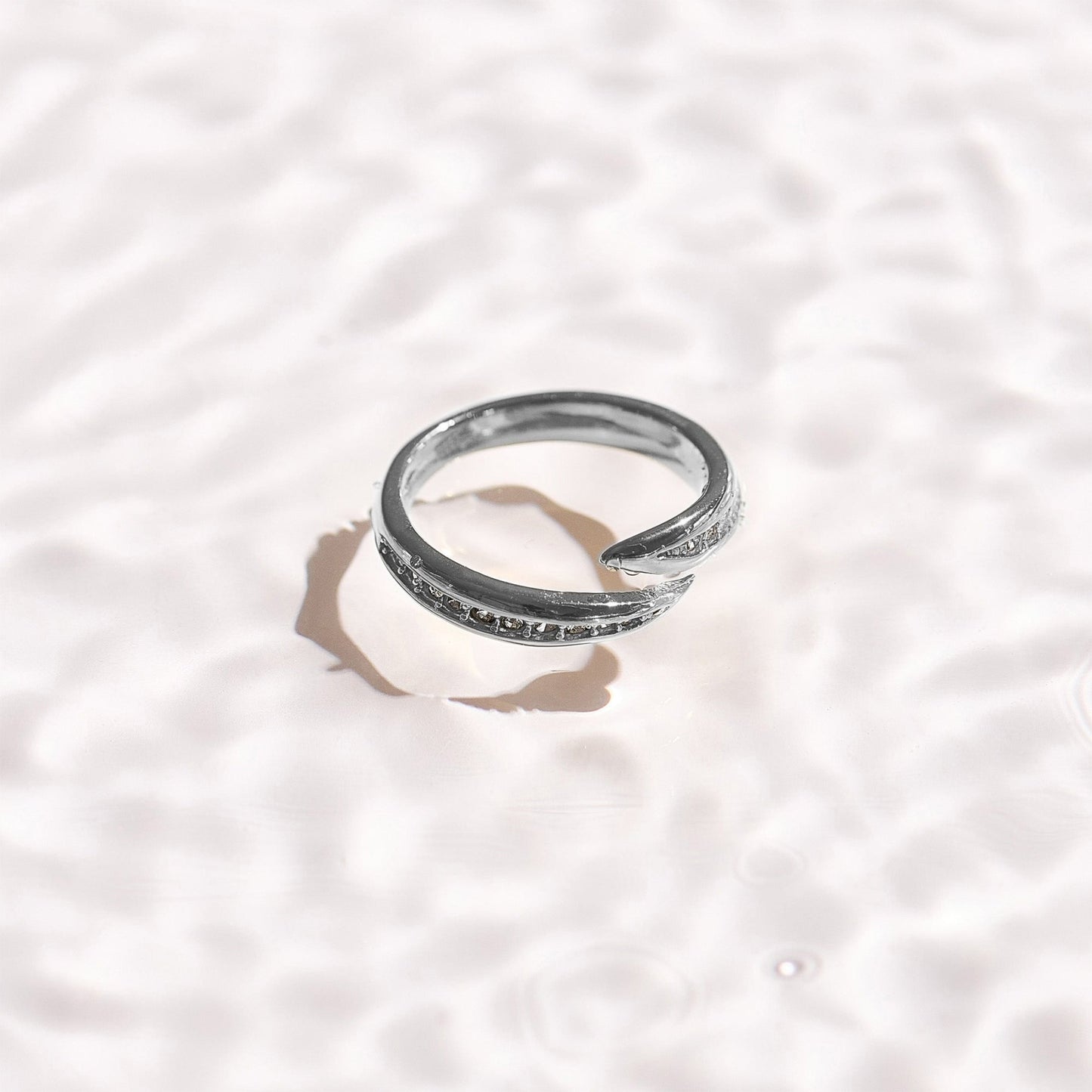 Crystal Curve Wrap Ring