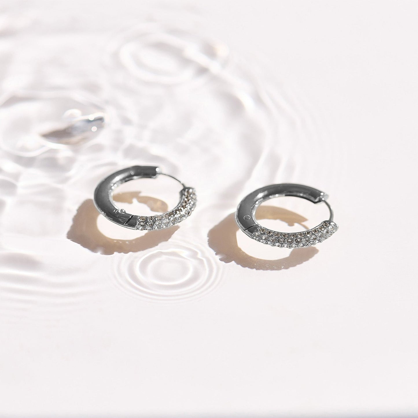 Crystal Pave Statement Hoops