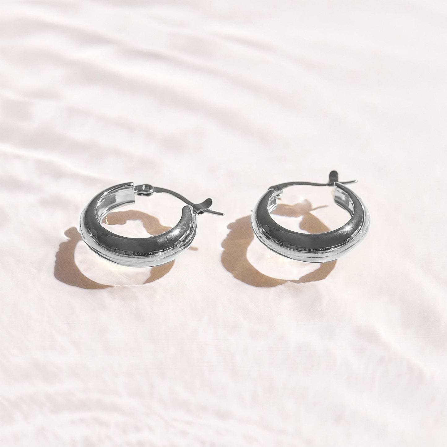 Chunky Dome Hoop Earrings