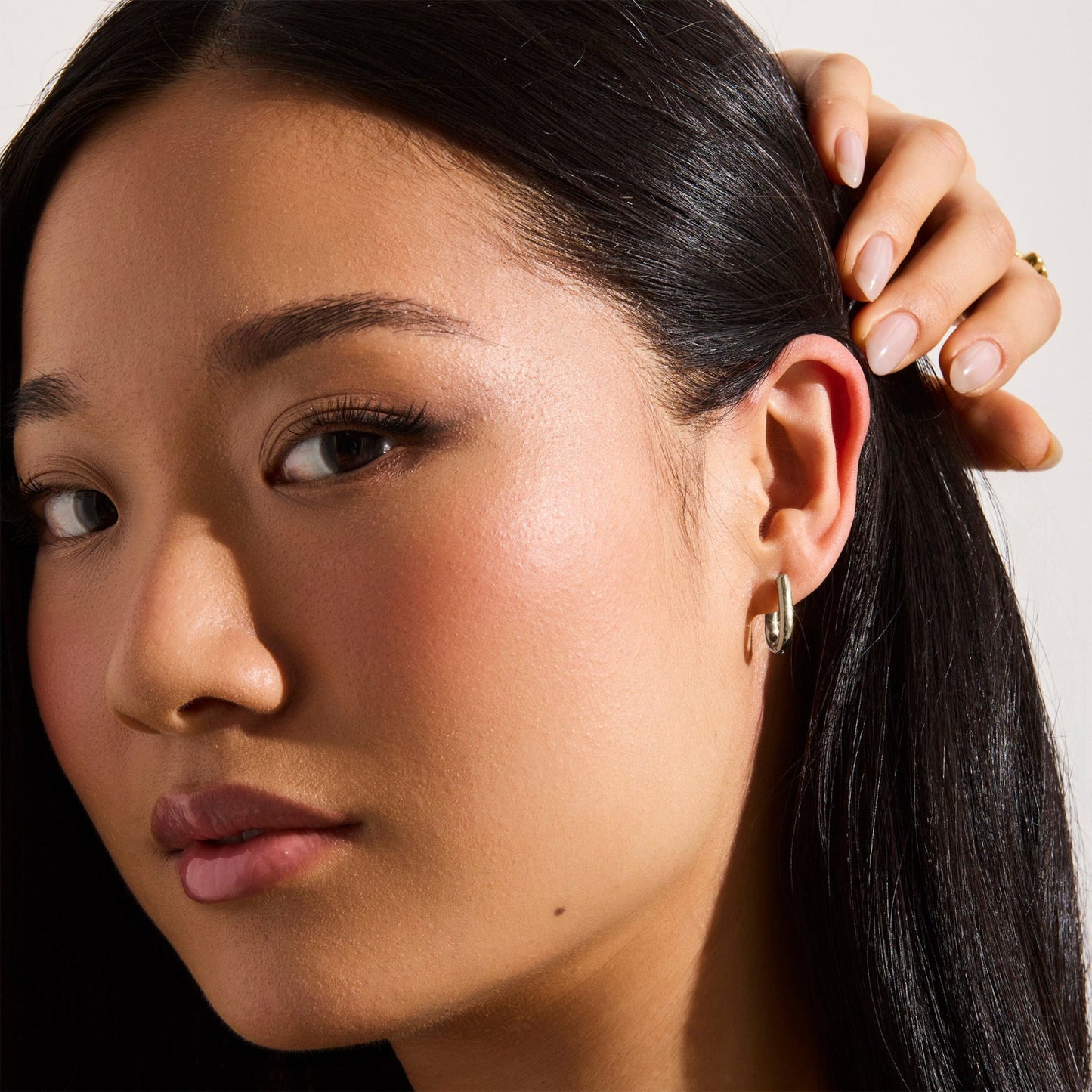 Bold Oval Hoop Earrings