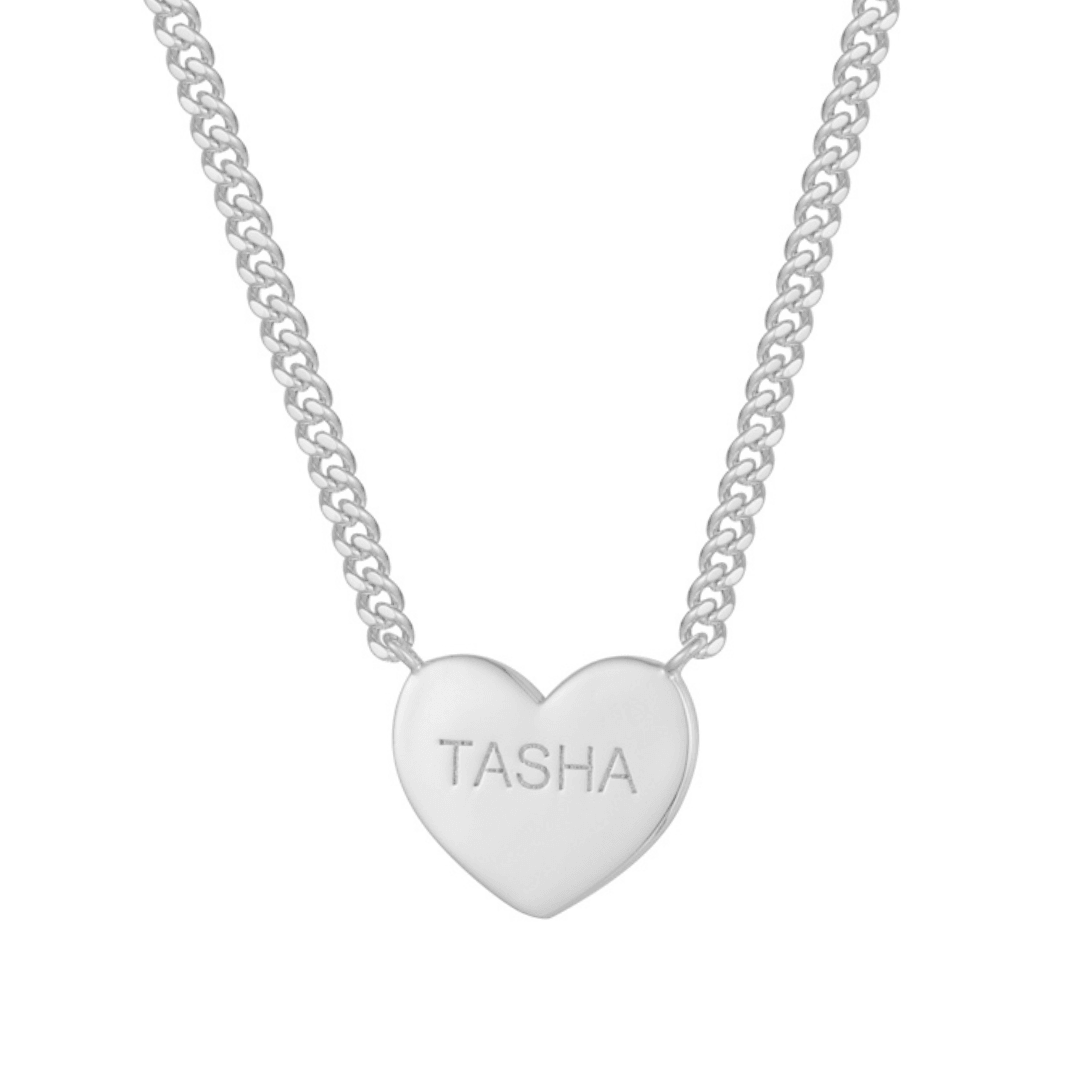 Evry Jewels Hub Custom/Personalized Heart Necklace