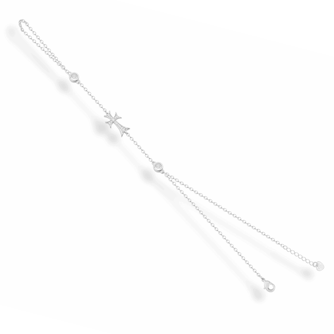Evry Jewels Hub Double Cross Me Hand Chain