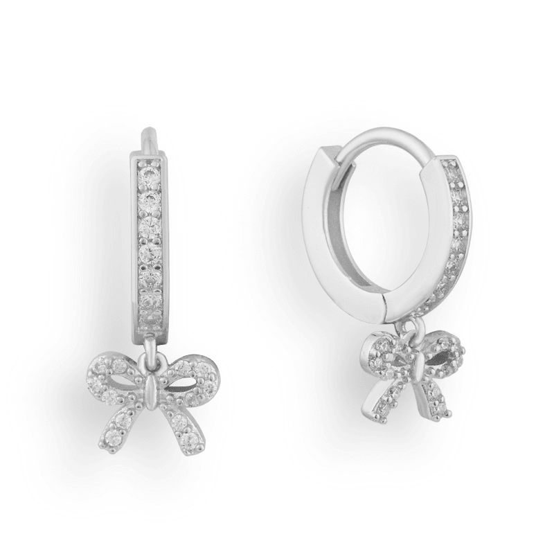 Evry Jewels Hub Gilded Bow Earrings