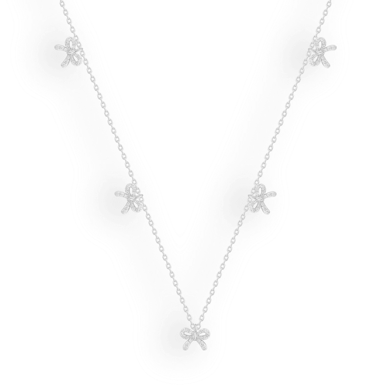 Evry Jewels Hub Gilded Bow Necklace