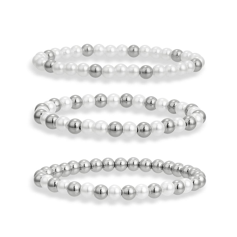 Evry Jewels Hub Island Girl Bundle: 3 Piece Bracelet Set
