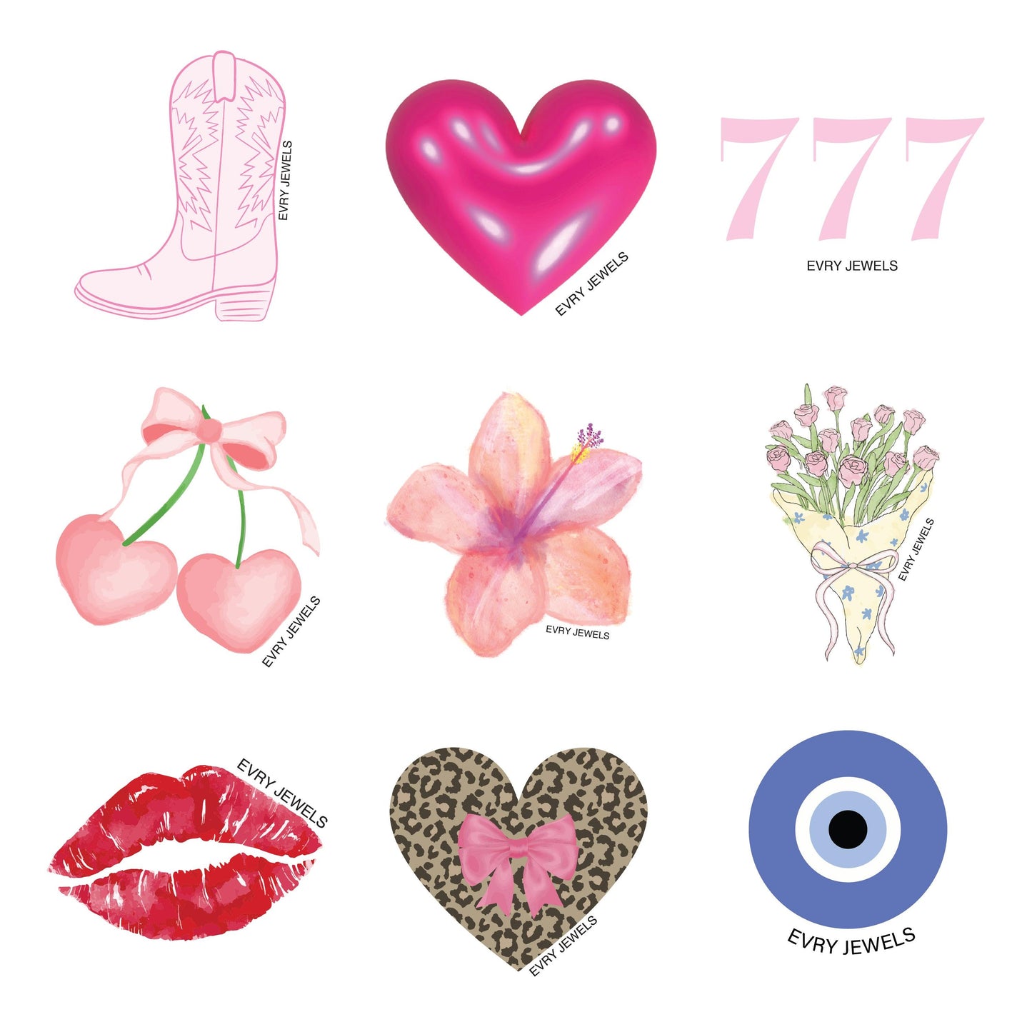 Evry Jewels Hub It Girl Sticker Pack