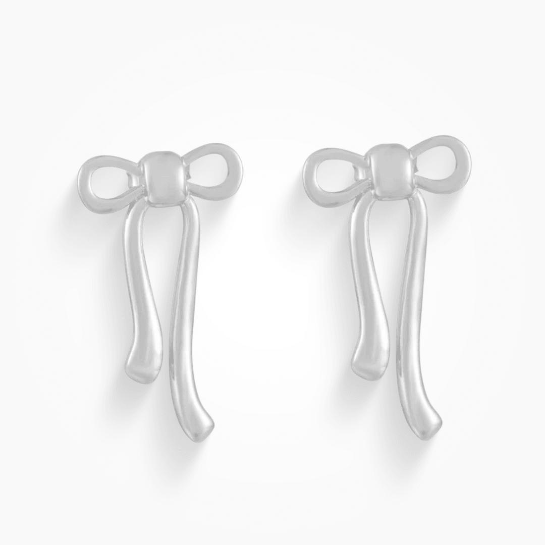 Evry Jewels Hub Ribbon Earrings