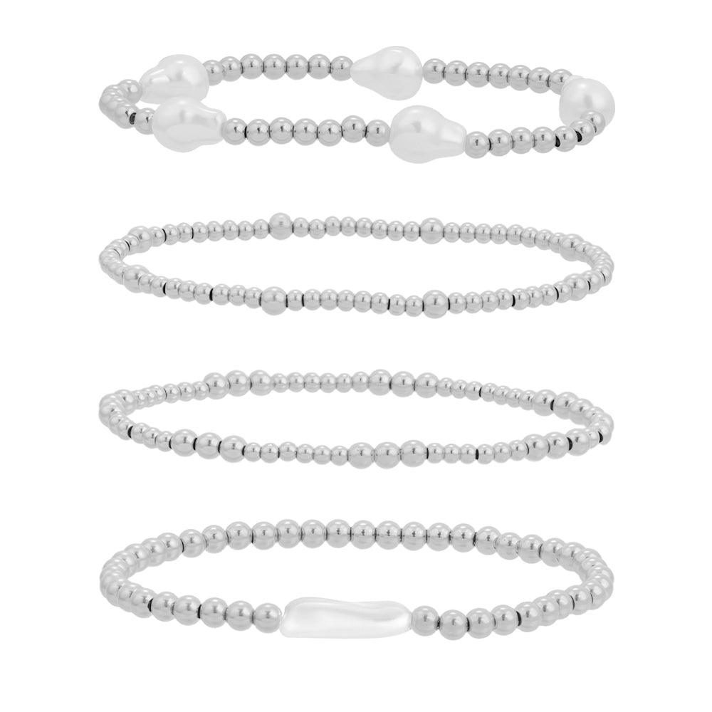 Evry Jewels Hub Salty Bundle : 4 Piece Bracelet Bundle