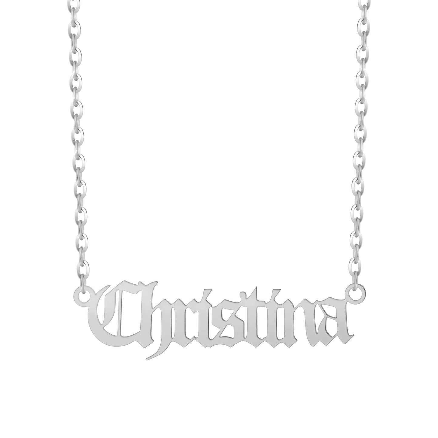 Personalised Name Necklace - Gothic