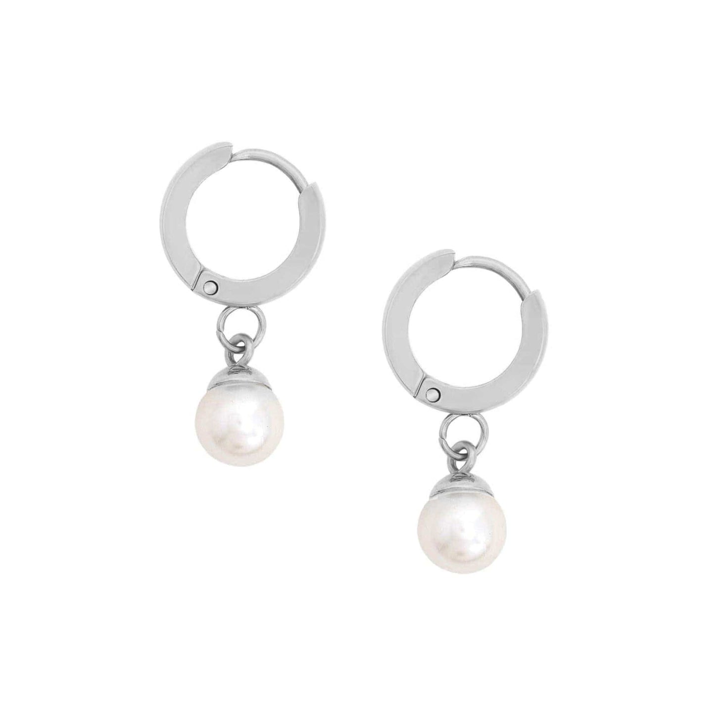 Honolulu Pearl Hoop Earrings