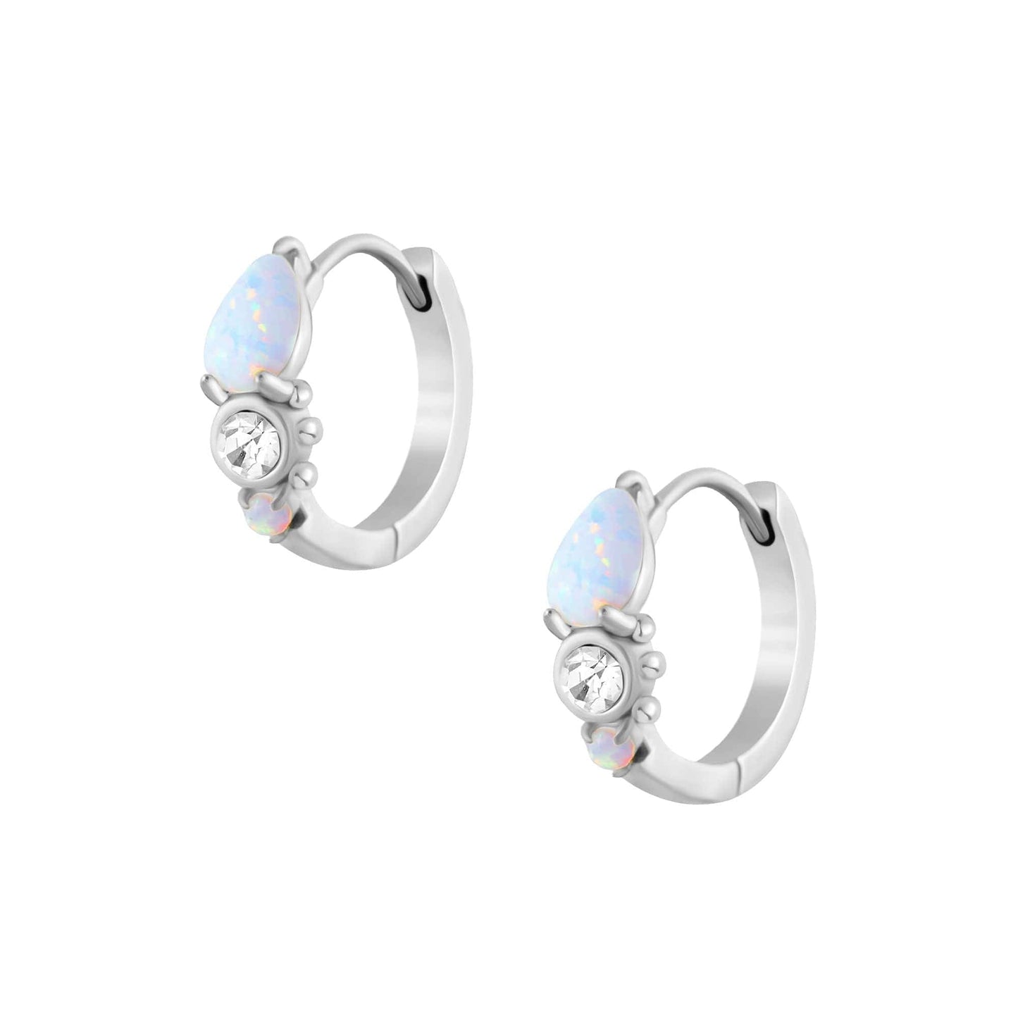 Mirabel Opal Hoop Earrings