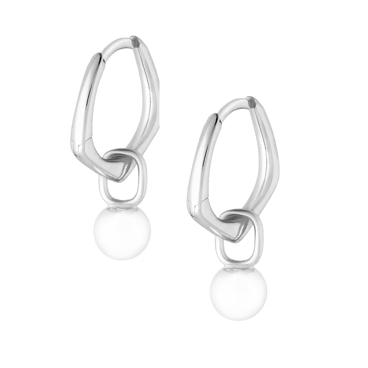 Pia Pearl Hoop Earrings