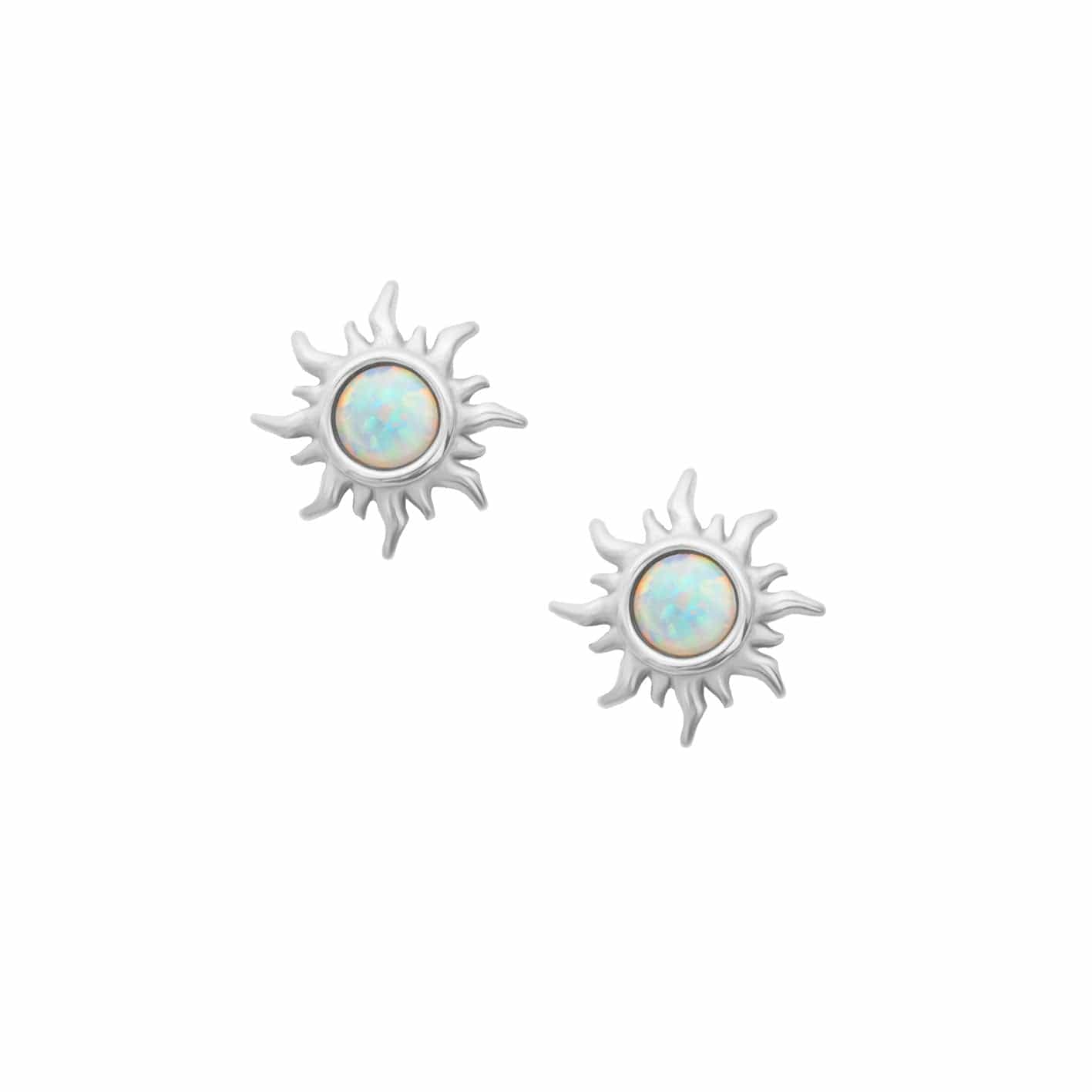 Sunbeam Opal Stud Earrings