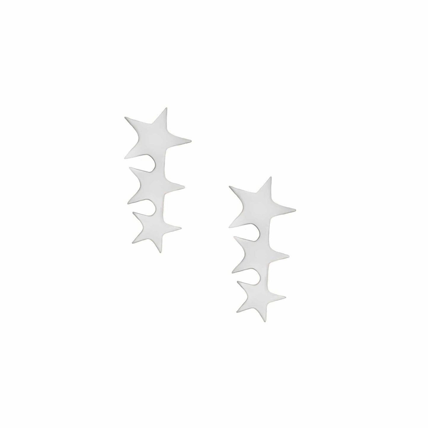 Triple Star Stud Earrings