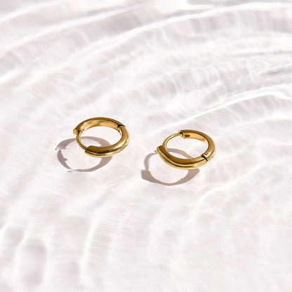 Smooth Curve Hoop Earrings