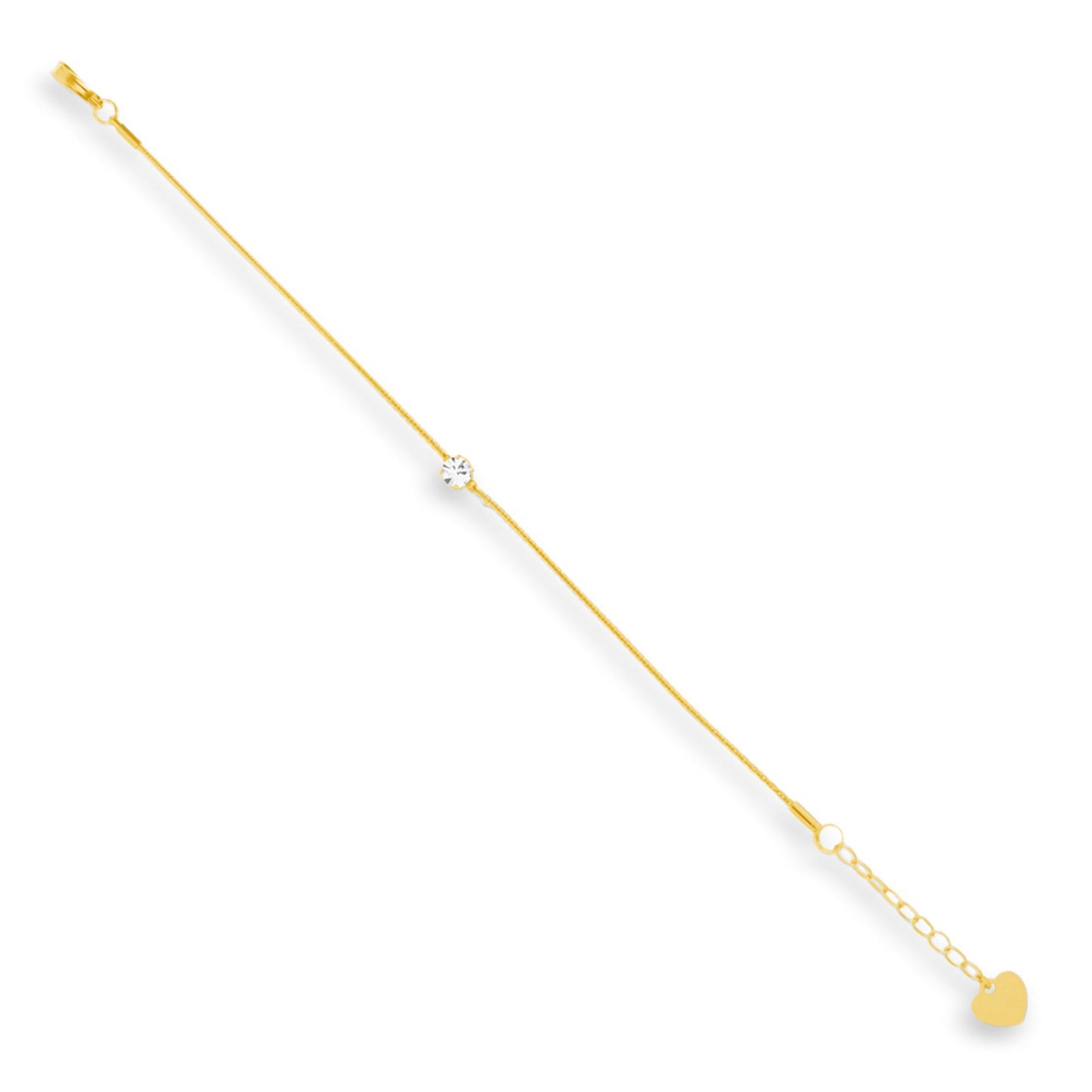 Dainty Crystal Charm Bracelet