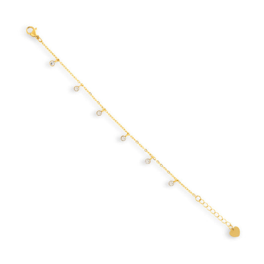 Dainty Crystal Drop Bracelet