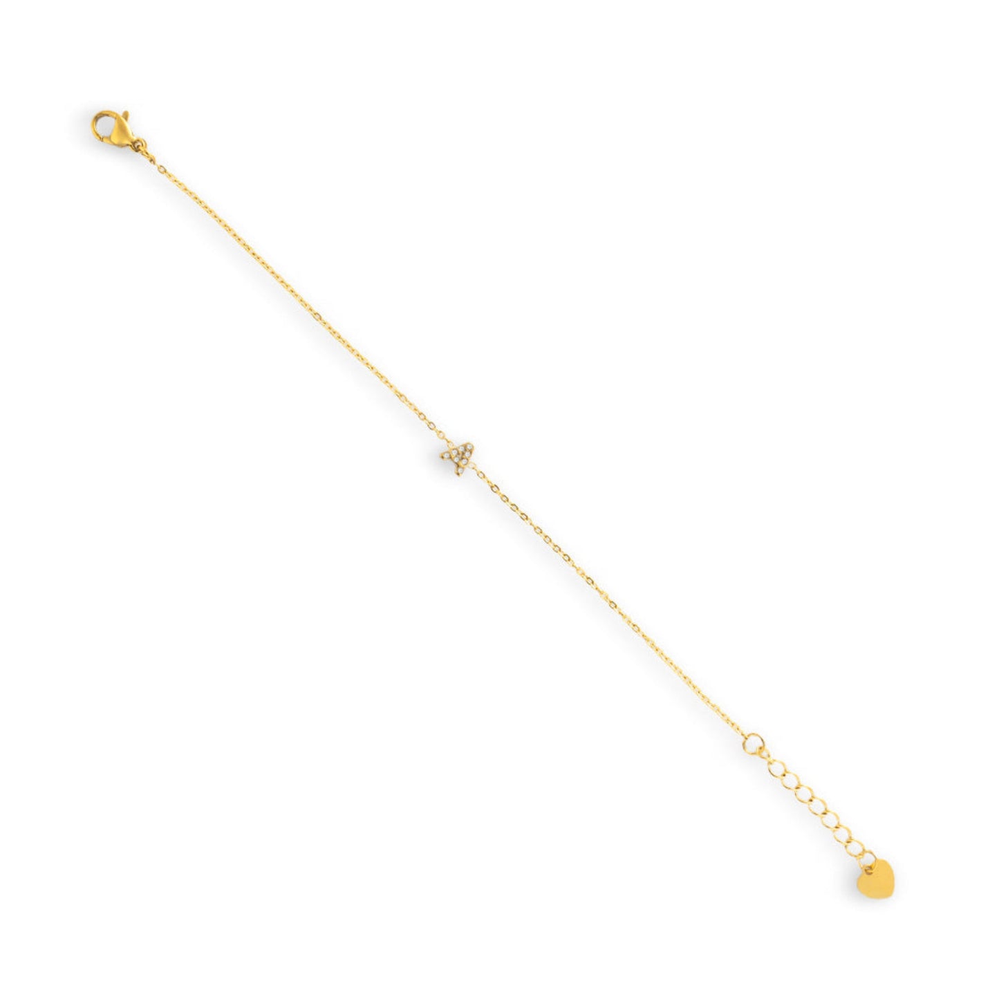 Initial A Crystal Bracelet