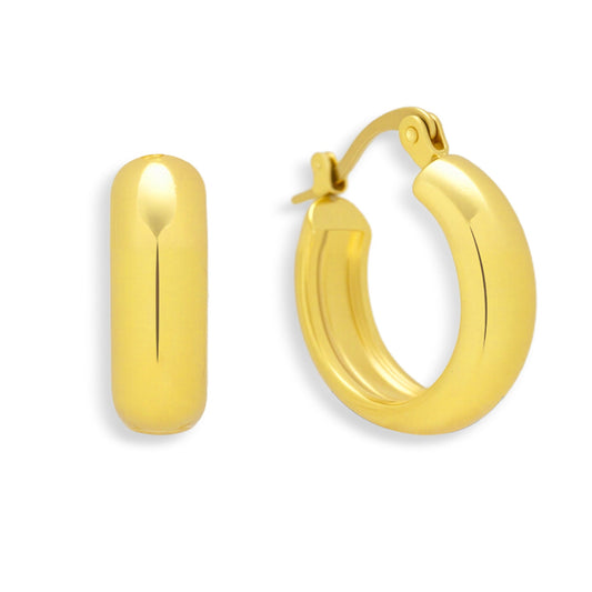 Chunky Dome Hoop Earrings