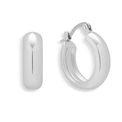 Chunky Dome Hoop Earrings