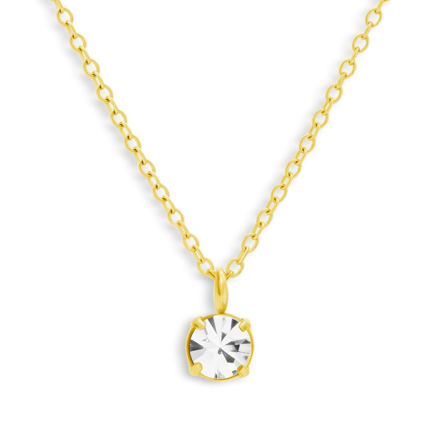 Solitaire Crystal Necklace