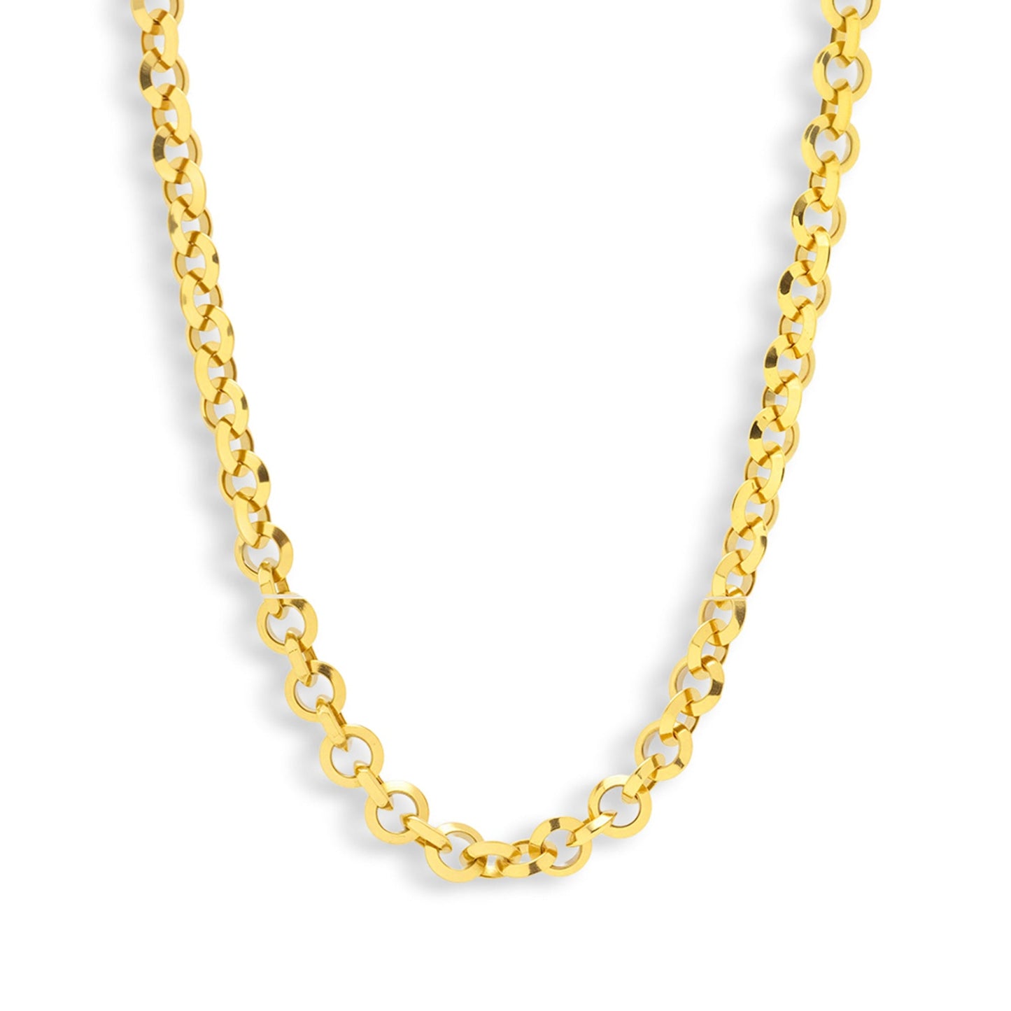 Chunky Round Link Chain Necklace