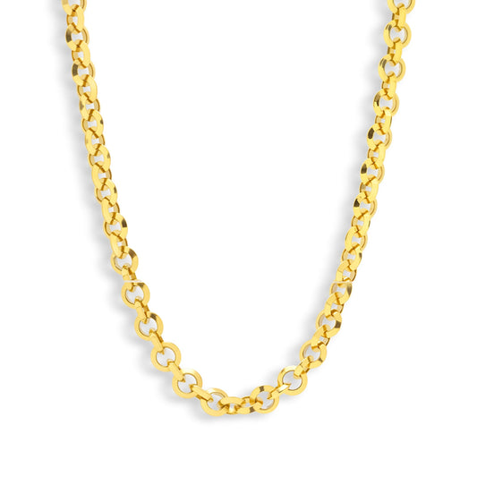 Chunky Round Link Chain Necklace