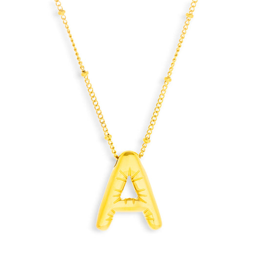 Starburst Initial Necklace