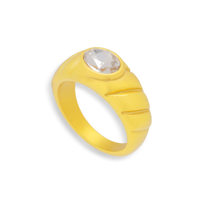 Oval Stone Dome Ring