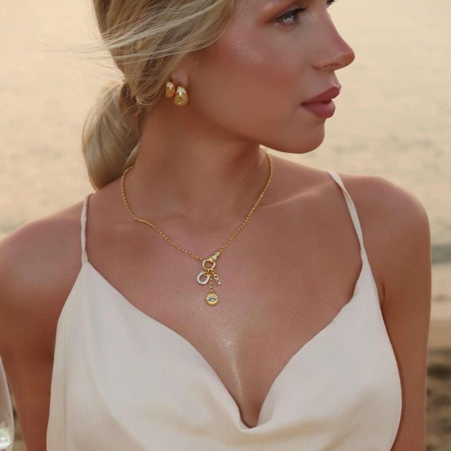 Evry Jewels Hub Anastazia's Luck Charm Necklace