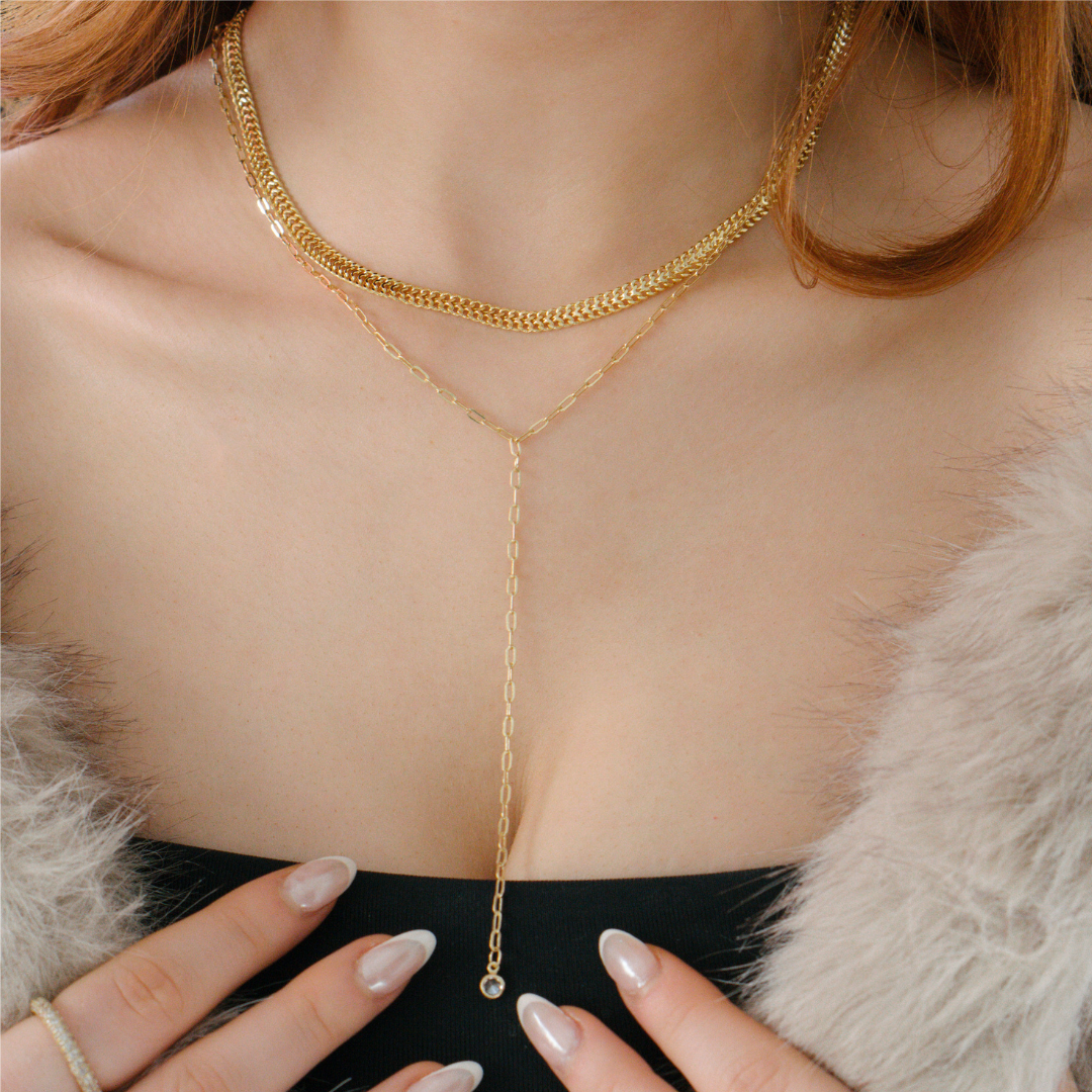 Baby Link Up Lariat Necklace