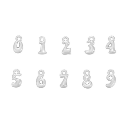 Evry Jewels Hub Custom/Personalized Bubble Letter Pearl Necklace