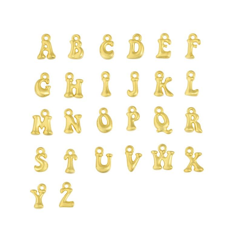 Evry Jewels Hub Custom/Personalized Bubble Letter Pearl Necklace