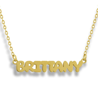Evry Jewels Hub Custom/Personalized Bubble Nameplate Necklace