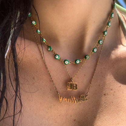 Evry Jewels Hub Custom/Personalized Number Pendant Necklace