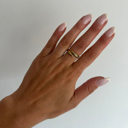 Crystal Curve Wrap Ring