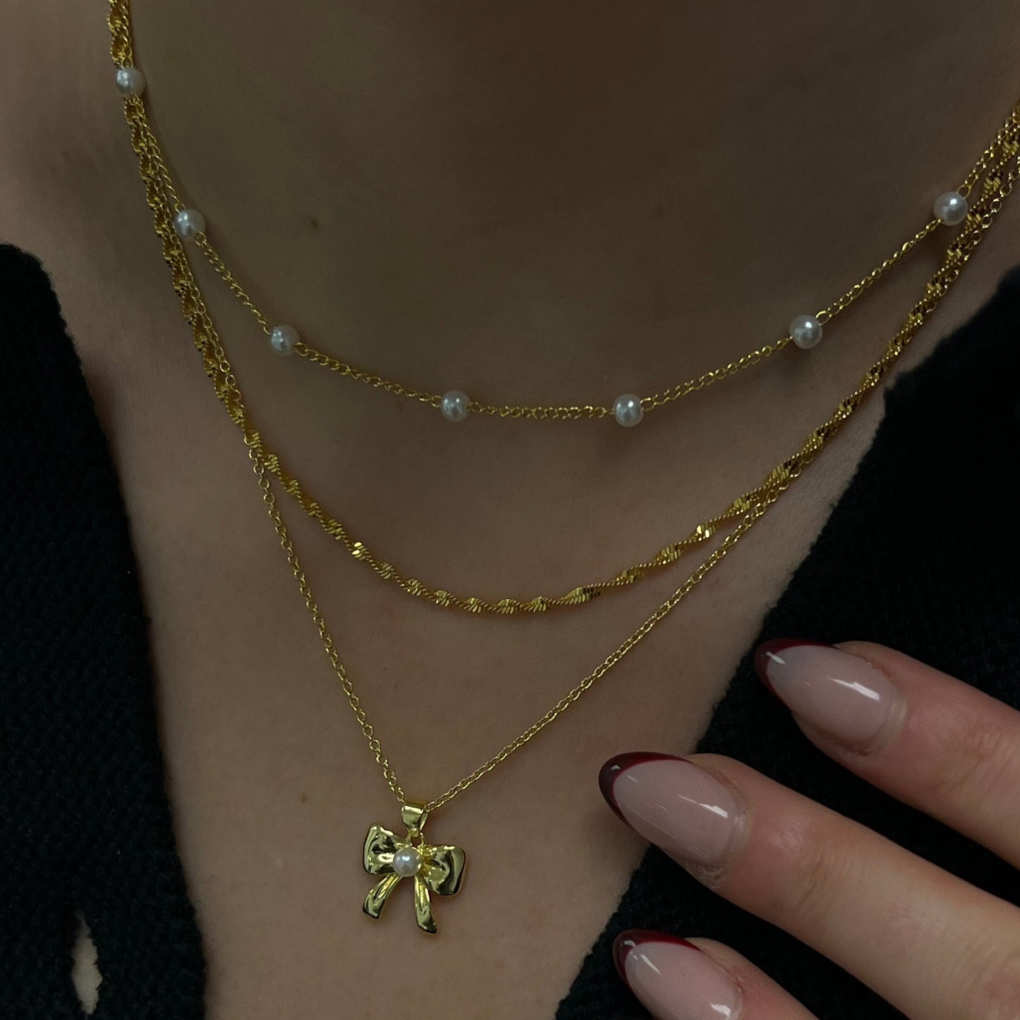Evry Jewels Hub Put a Bow on It Necklace