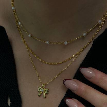 Evry Jewels Hub Put a Bow on It Necklace