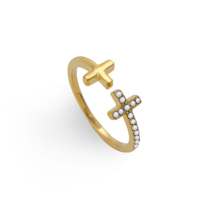 Risen Cross Ring