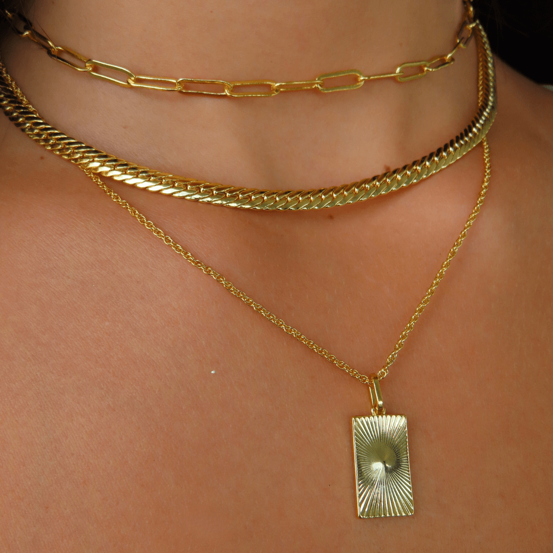 Evry Jewels Hub Serpentine Necklace