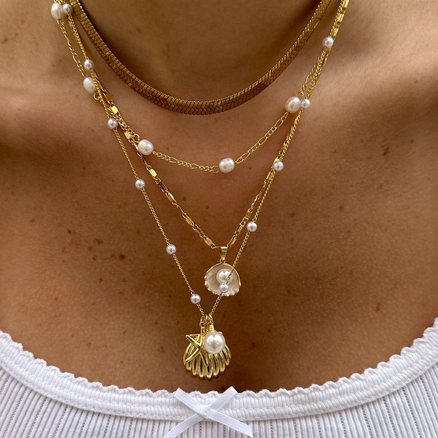 Evry Jewels Hub Shining Snake Necklace 3.0