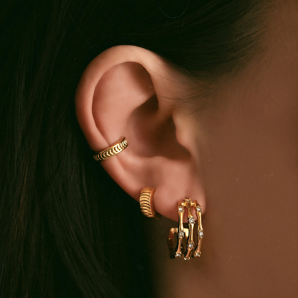 Aimee Huggie Hoop Earrings