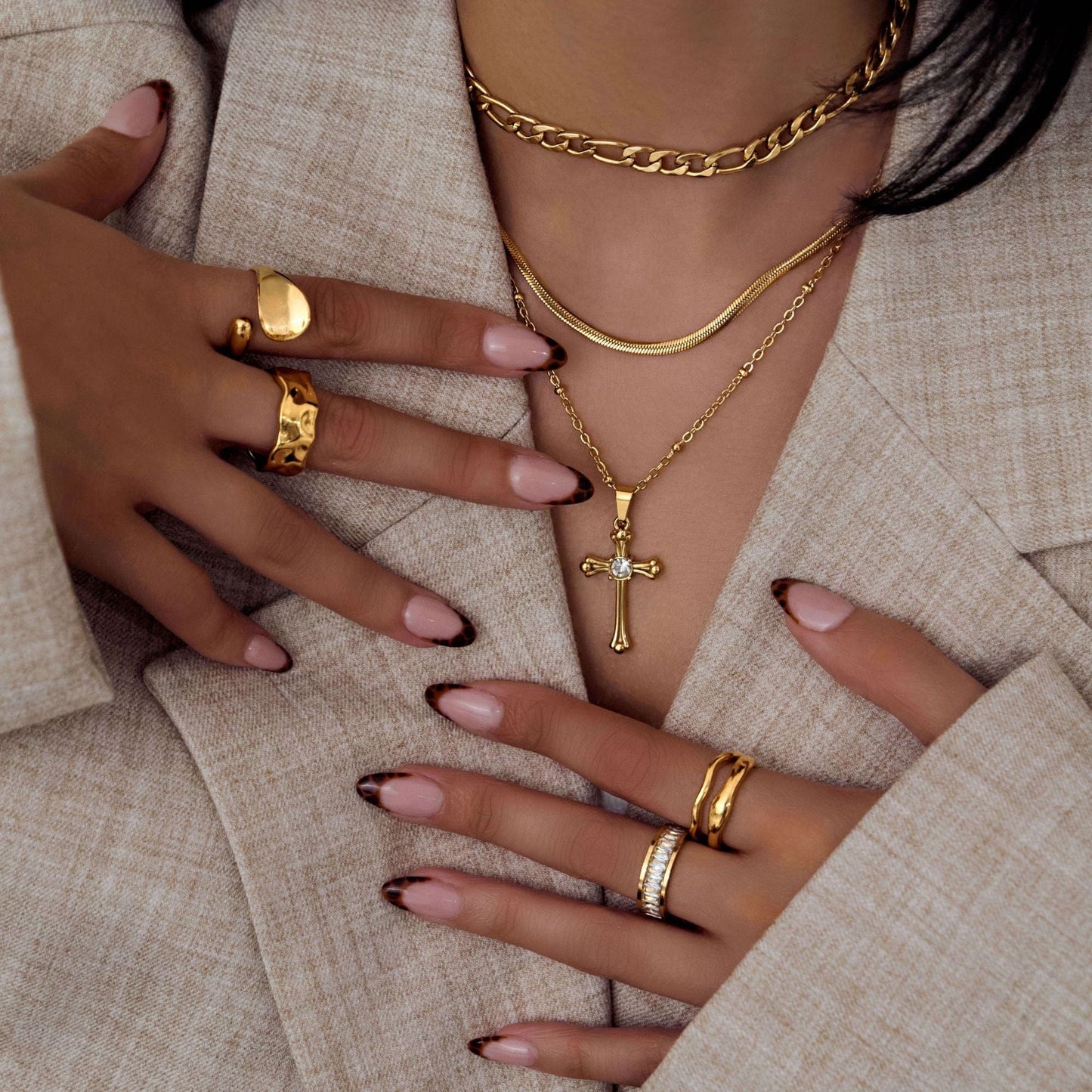 Antonella Cross Necklace