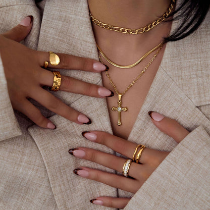 Antonella Cross Necklace