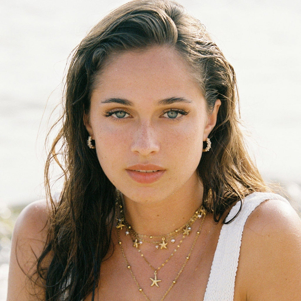 Alice Pearl Hoop Earrings