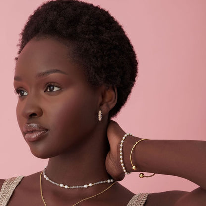 Alice Pearl Hoop Earrings