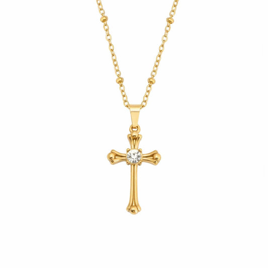 Antonella Cross Necklace