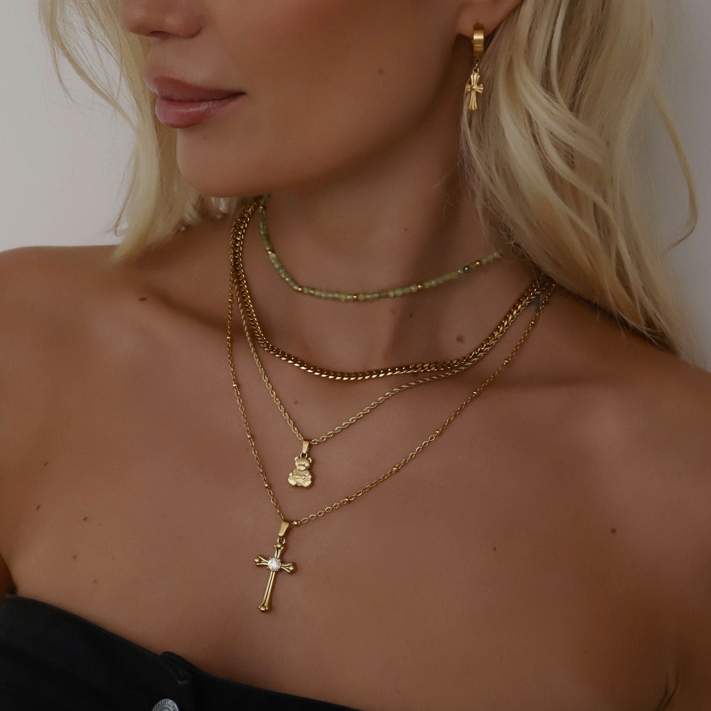 Antonella Cross Necklace