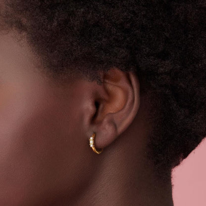 Barbados Pearl Hoop Earrings