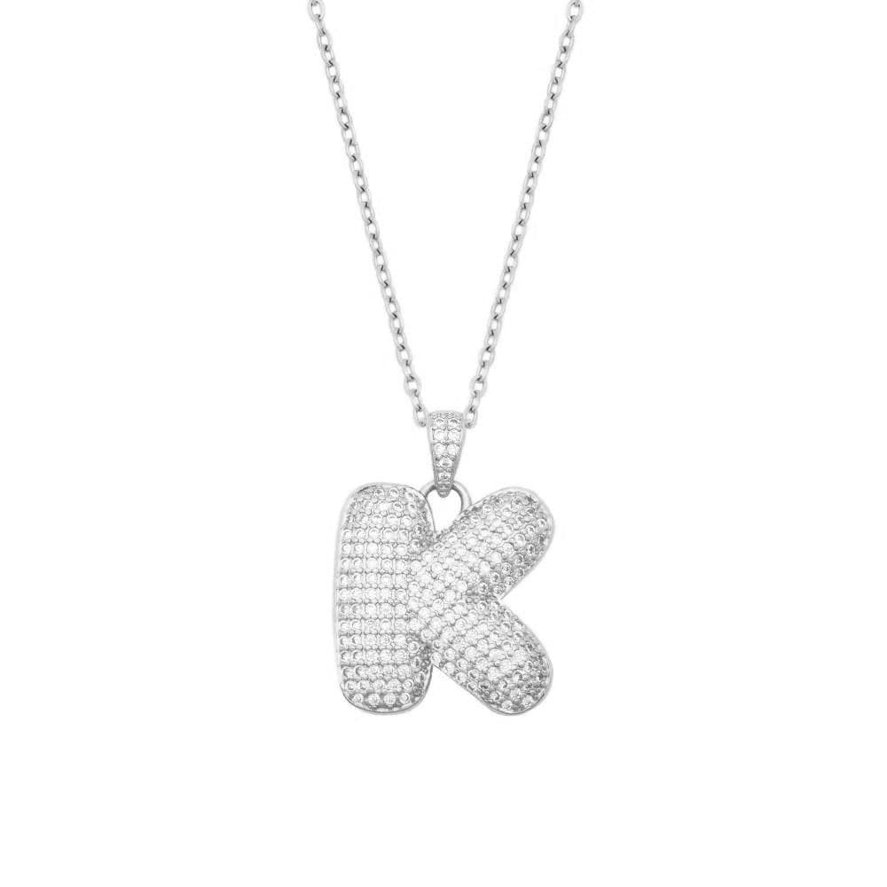 Bubble Initial Necklace